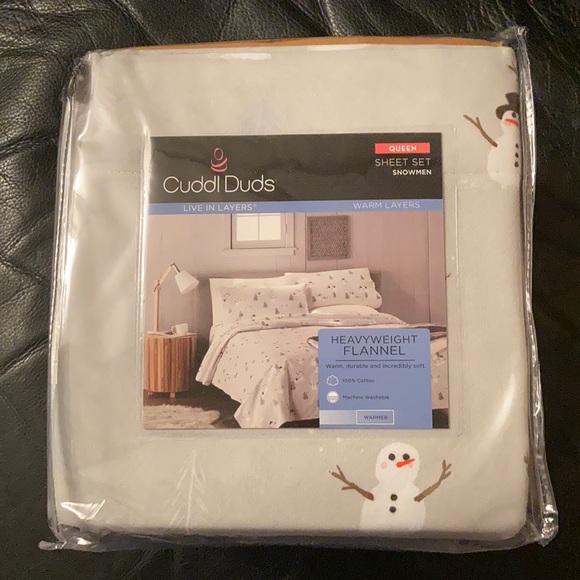 Cuddl Duds Bedding Cuddl Duds Queen Heavyweight Flannel Sheet
